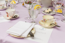 Photo of place setting at the Heritage Circle Tea