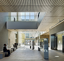 Photo of the inside of the Cardiovascular Research Institute Building. Links to Gifts from Retirement Plans.
